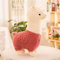 Zinsale Carina Alpaca Peluche Doll Cuscino peluche delle pecore Animali di peluche (Rosa, 28cm)