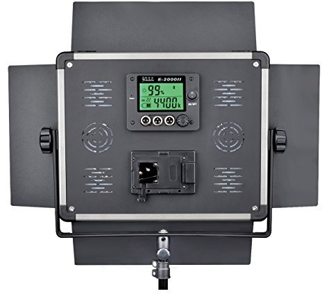 YIDOBLO Bicolor LED Photography Leuchttafel mit 2,4g drahtloser Fernbedienung und Barndoors, dimmbare Detrinne Beleuchtung DMX512 für Fotostudio-Videofilm,140W 11000 Lumen 3200K-5600K