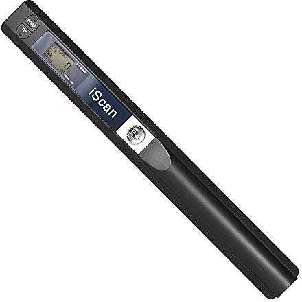 ECOiNVA iScan Scanner de Documents de Poche Portable Scanner de Image Baliseur Photo Couleur A4 Mobile Handy Scanner(JPG/PDF) (Black)