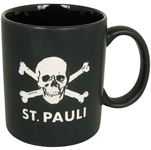 FC St. Pauli Kaffeebecher Totenkopf Schwarz
