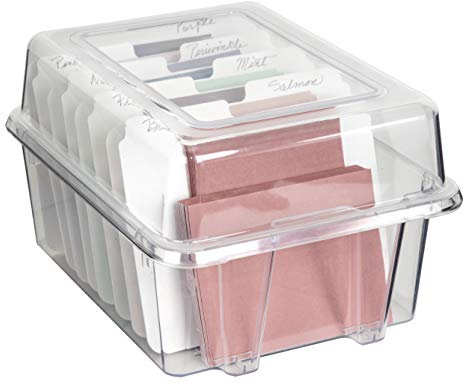 ArtBin 6841AG Karten- und Fotobox, transparent, 1 Box