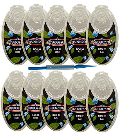 Hoffmann - Premium Aroma Kapseln Black Ice Blast | DIY Click Filter Kugeln| 10er-Pack | 1000 Kugeln