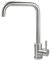 SOLVEX Einhand-Küchenarmatur mit Schwenkauslauf, Edelstahl Wasserhahn Gebürstetes Nickel, Moderne Einhebelarmatur mit Zulaufschlauch, SP-10021