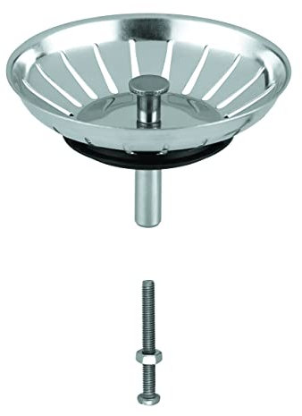 GROHE - Tapón del vaciador para fregaderos de cocina con desagüe automático, 42576SD0, Cromado