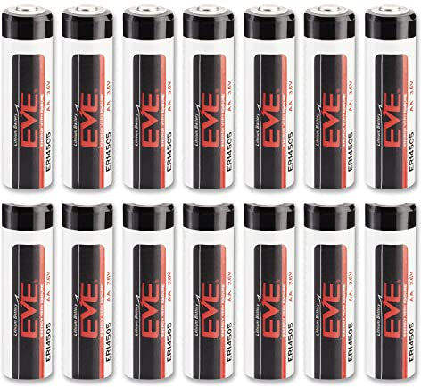 16 batterie EVE ER14505 LS14500 STD AA 3,6 V a bobina LiSOCl2 al litio