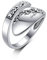 Daumen Ring Sterling Silber viktorianischen Blume Löffel Ring für Frauen einstellbar klobig Ringe