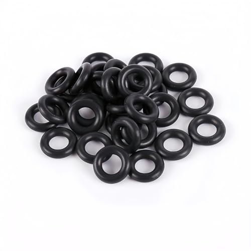 Boxonly 50 Stück Nitrilkautschuk O-Ring 25mm x 21mm x 2mm x 2mm Rund Dichtscheiben Schwarz