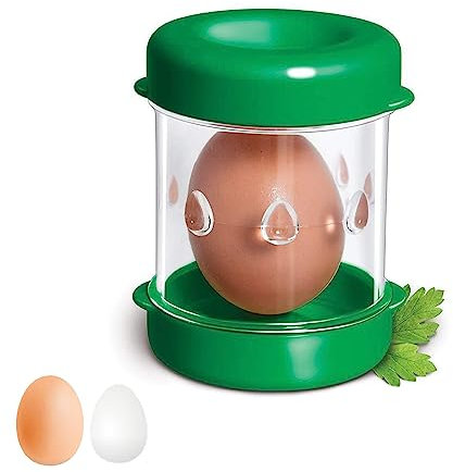 Creative Egg Stripper - Manual Hand Peeler, Cooked Egg Sheller, Kitchen Gadget for Baking Accessories (Green)