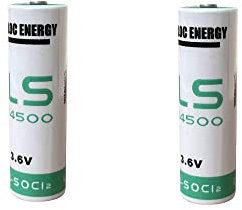 2X ER14505 for Water Electricity Meter PLC Facility Equipment Spare Generic Battery AA Li-SOCL₂ Non-Rechargeable Batteries 2600mAh 3.6V Lithium Thionyl Chloride Battery