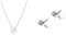 Liebeskind LJ-0503-N-45 Damen Collier Herz Edelstahl Silber 45 cm One Size & TIME & JEWEL Ohrstecker LJ-0483-E-05 Silber