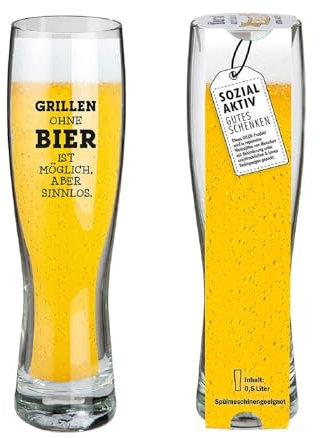 GILDE Weizenbierglas Grillen 500ml 52977