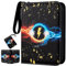 Card Binder for Pokemon 4-Pocket, Card Holder with 440 Pockets, Waterproof Trading Card Binder, PU Leather Card Folder Book