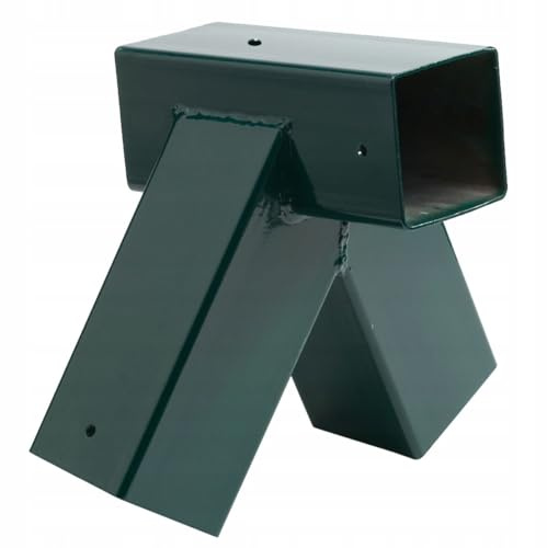 GigiToys® Schaukelverbinder grün 90x90 mm 90° | Schaukelwinkel zum Vierkant Balken | Halterunge für Spielplatz | Pfostenverbinder für Gartenschaukel | Pulverbeschichtet | Wandverbinder