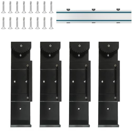 4 Pack Track Rack for Guide Rail Circular Saw Accessories