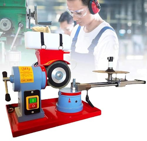 DPLXFPP Electric Circular Saw Blade Sharpener, Multi Tool Blade Sharpener, Dry Wet Circular Saw Blade Sharpener 2850rpm Saw Blades Polishing Machine Carbide Tips Sharpening Tool,370W