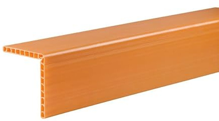 Lasiprofi Kantenschutzwinkel Meterware, Kunststoff, 190 x 190 mm, orange, Ladungssicherung, Kantenschutz für Spanngurte (1.000 mm)