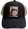 Hatphile: Trucker-Hüte für Kunstliebhaber | Froschkatze Fuchs Spinne | für Damen & Herren | Patch vorne - Netzrücken - verstellbare Passform, Frosch Schwarz Beige, XL