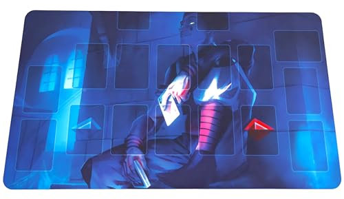 TCG Playmat (61 x 35 cm) tappetino da gioco per il gioco di carte Yu Gi Oh | Hisoka (with Field Zones)