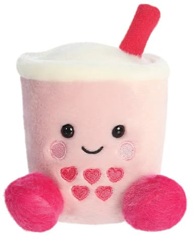 Aurora, 77223 Palm Pals Tangy Heart Boba 12,7 cm, Plüschtier, Rosa