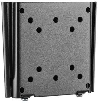 goobay Flache Universal TV Wandhalterung/Halterung für Monitor/max. 30kg / 18mm Wandabstand / 13-27 Zoll Monitore/bis VESA 100x100mm geeignet/für Wohnmobile, Wandhalterung Fernseher / 74414