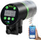 Ycozy WiFi Futterautomat Aquarium Smarter Fischfutter Automat mit USB-Ladekabel Gesteuerter Timer Futterautomat Fische mit LCD Display Futterautomaten für Aquarium Navi-BTS