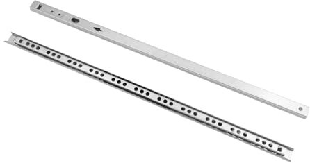 1 Paar Kugelauszug Schubladenschienen, 17 mm Nut Schubladenführungen, 350 mm Teilauszug Schienen für Schubladen, Schubladen Schienensystem für Einfache Montage