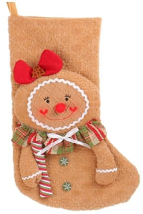 Kioball Weihnachts Lebkuchenfigur Serie Tuch Lange Beine Fensterdekoration Weihnachtsbaum Weihnachten (C)