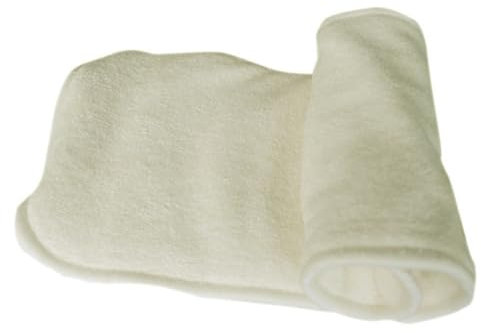 Vaguelly 6 Stück Bambuskohle Stoffwindelunterlage Lagen Waschbar Mehrlagig Flüssigkeit Absorbierend Beige