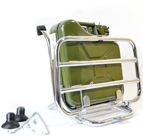 Gepäckträger vorne mit Benzinkanister, 5 Liter, kompatibel mit Vespa 50 Special