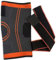 Rodilleras de punto con cordones for deportes de presión, protección for rodilleras, for correr, baloncesto, bicicleta de montaña, rodilleras de Bádminton para Formación, Deportes(Orange,L)