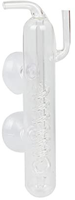 Hattba CO2 Diffusor Aquarium für Blasenzähler Spiralform Glas Zerstäuber Regler für Pflanzen mit Saugnapf Aquarium Blasenzähler
