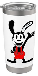Oswald Rabbit Red Overall Waving Hello Stainless Steel Insulated Tumbler