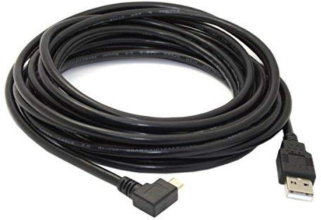 JSER Rechtwinkliges 90 Grad Micro-USB 2.0 Typ 5-polig auf USB 2.0 Typ-A Daten-Ladekabel, 480 Mbit/s, Daten für Handy, Tablet, Computer, Kamera (100 cm)