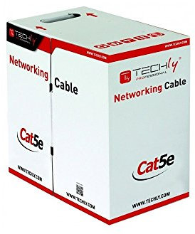 Techly Professional 029167 Matassa F/UTP Cavo Cat.5E CCA 305m Rigido da Esterno Nero Nero