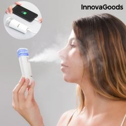 InnovaGoods IG114505 2-in-1 Power Bank Face Spray