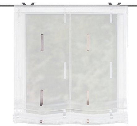 Home fashion Raffrollo Easy-Fix Scherli, Polyester, Cappuccino, 130 x 80 cm
