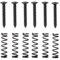 Supvox 12pcs E-Gitarre Single Coil Pickup Schrauben mit Federn (schwarz)