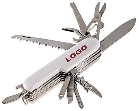 Navaja Multiusos de Bolsillo 11-en-1 PERSONALIZADA (con Texto o Imagen) · Navaja Suiza Multiherramienta excelente como Personalizado, presentado con embalaje Individual de Regalo