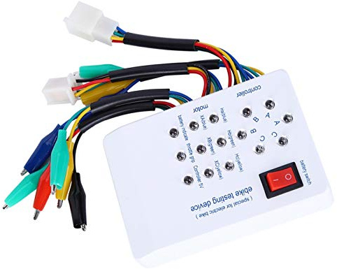 fasient1 Bürstenloser Motorkontroller Brushless Controller Tester,9V batteriebetriebener bürstenloser Elektroauto-Motortester Scootermotorsteuerung,mit englischem Handbuch