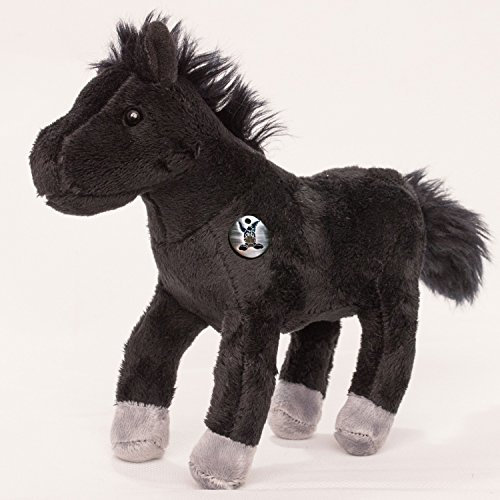 Pferd Pferdchen Pony Kuscheltier Plüschtier Stofftier (Onyx)