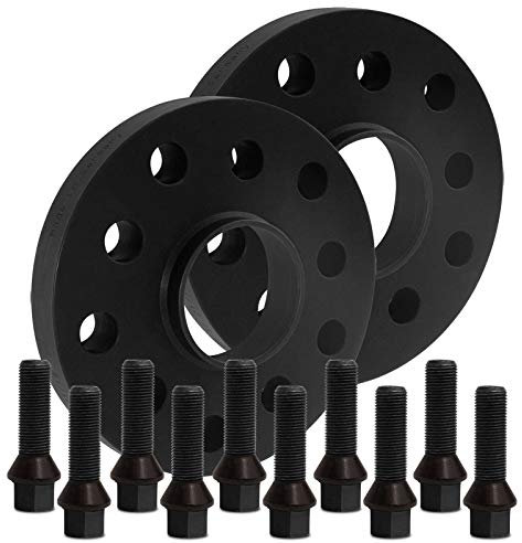 SilverLine by SCC BlackLine Spurverbreiterung 30mm (15mm) mit Schrauben schwarz 5x112 66,6mm - 12169W-60_M1425KE43W