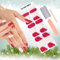 Kalolary Christmas Selbstklebend Nagelfolie, 20PCS Gel Nagelfolien Streifen Nail Wraps Halbgehärtete Gel Nagellack Aufkleber mit Nagelfeile und Stick UV/LED-Lampe Erforderlich Cured (E)
