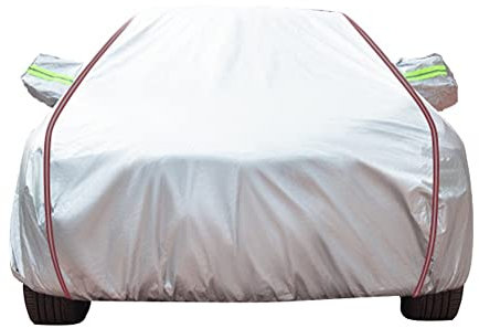 Autoabdeckung Vollgarage für FIAT 500 Kombi (1960-1966), Premium Autoplane aus hochwertigem und wasserdichtem Material Innenfutter aus Baumwolle(Color:D,Size:)