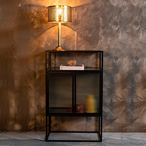 Boli Beistellschrank Glasschrank groß Schwarz