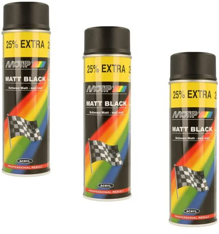 MOTIP Rallye matt schwarz 500ml, 3-teiliges Set