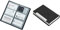 ALASSIO 41006 - Visitenkartenalbum aus FINEtouch-Lederimitat, 20 x 11,5 x 1,5 cm & AYCLIF Visitenkartenetui Professionelles PU-Leder Metall Namenskartenhalter Tasche Visitenkartenhalter