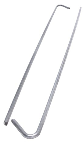PROTEKTOR 100x Abhängedraht mit Haken für Abhänger 375mm Silber | Trockenbau Zubehör aus verzinktem Stahl für Deckenprofile, Made in Germany