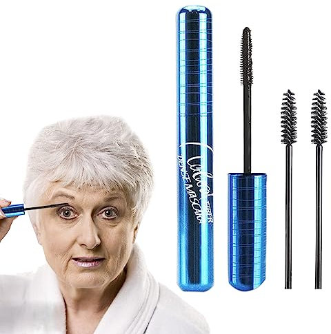 dootdott - Wimperntusche für Frauen über 60 Jahre, Wimperntusche für Senioren mit dünnen Wimpern, hypoallergene Wimperntusche