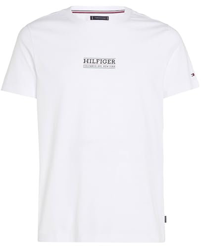 Tommy Hilfiger Men Short-Sleeve T-Shirt Crew Neck, White (White), XXL
