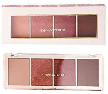 Lidschatten Puder Kosmetisch Eyemazing Effect Eyeshadow Schmink Palette Lidschatten Lidschatten Highlighter Duo Eyeshadow Palette Matt und Schimmernde Transparent Glitzer Finish Mischbar Einfach